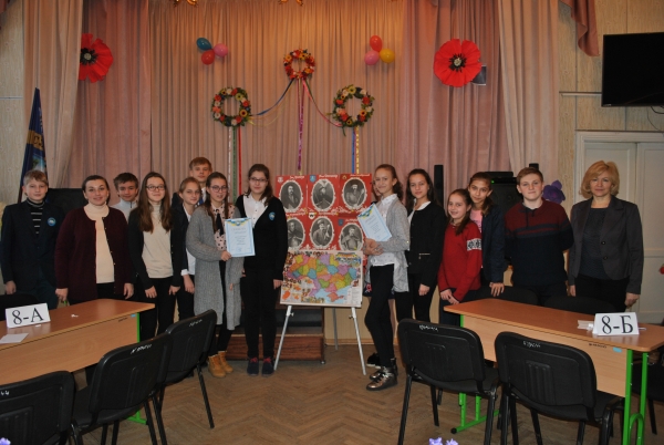 Брейн-ринг з історії України серед учнів 8 класів, кер.Яценко О.В.