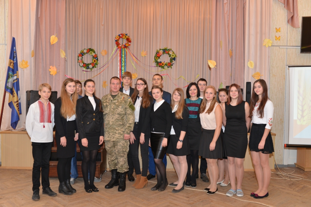 Урочистий захід &laquo;Історія становлення українського війська&raquo;, присвячений Дню захисника України. Відео